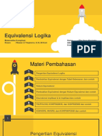 Equivalensi Logika Dan Hukum Hukumnya