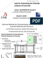 Sn2821a Electrical Methods for Estimating the Chloride Resistance of Concrete