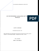 An Economic Analysis of The Family