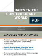 Languages in The Contemporary World