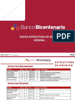 Nueva Estructura de Abono Nómina