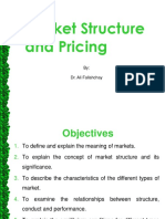 Market Structure and Pricing: By: Dr. Ali Fallahchay