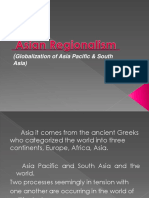 Globalization of Asia Pacific & South Asia)