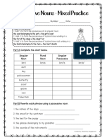 Possessive Nouns Worksheet