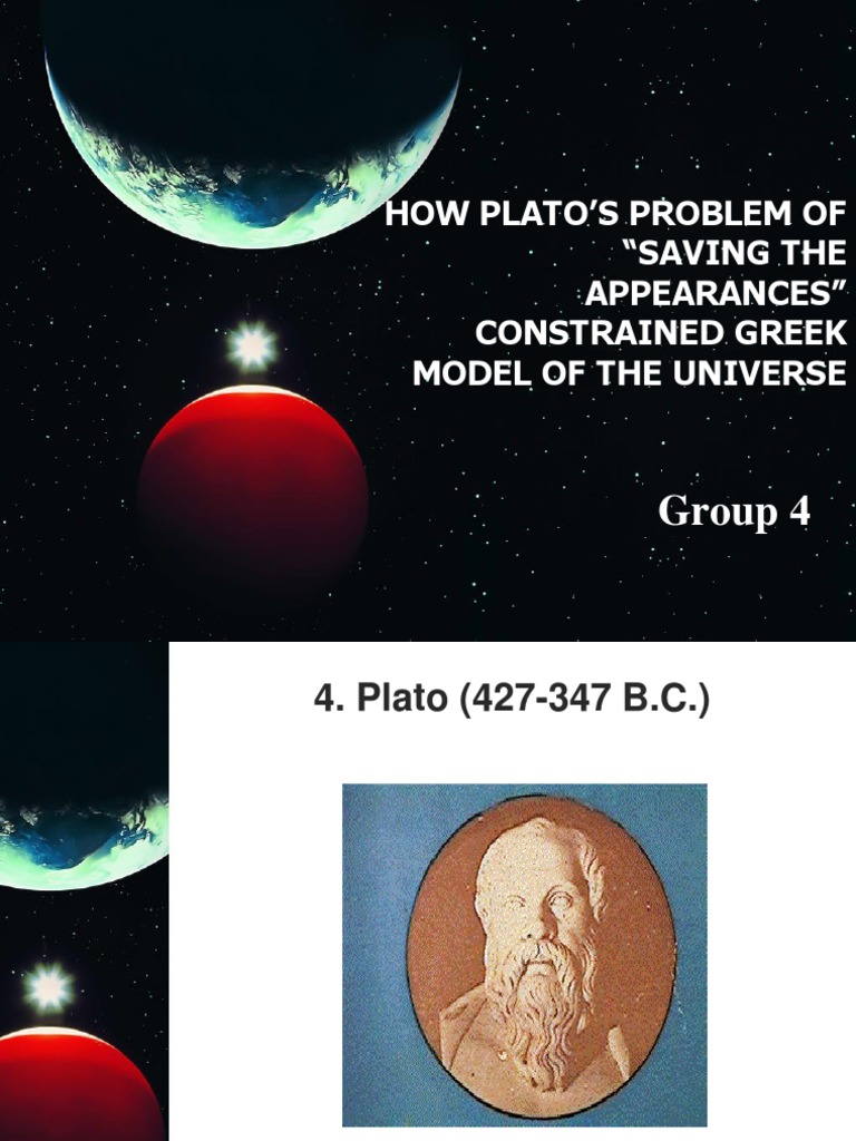Plato S Saving The Appearances Pdf Plato Socrates