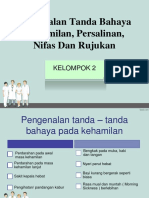 Pengenalan Tanda Bahaya Kehamilan, Persalinan, Nifas