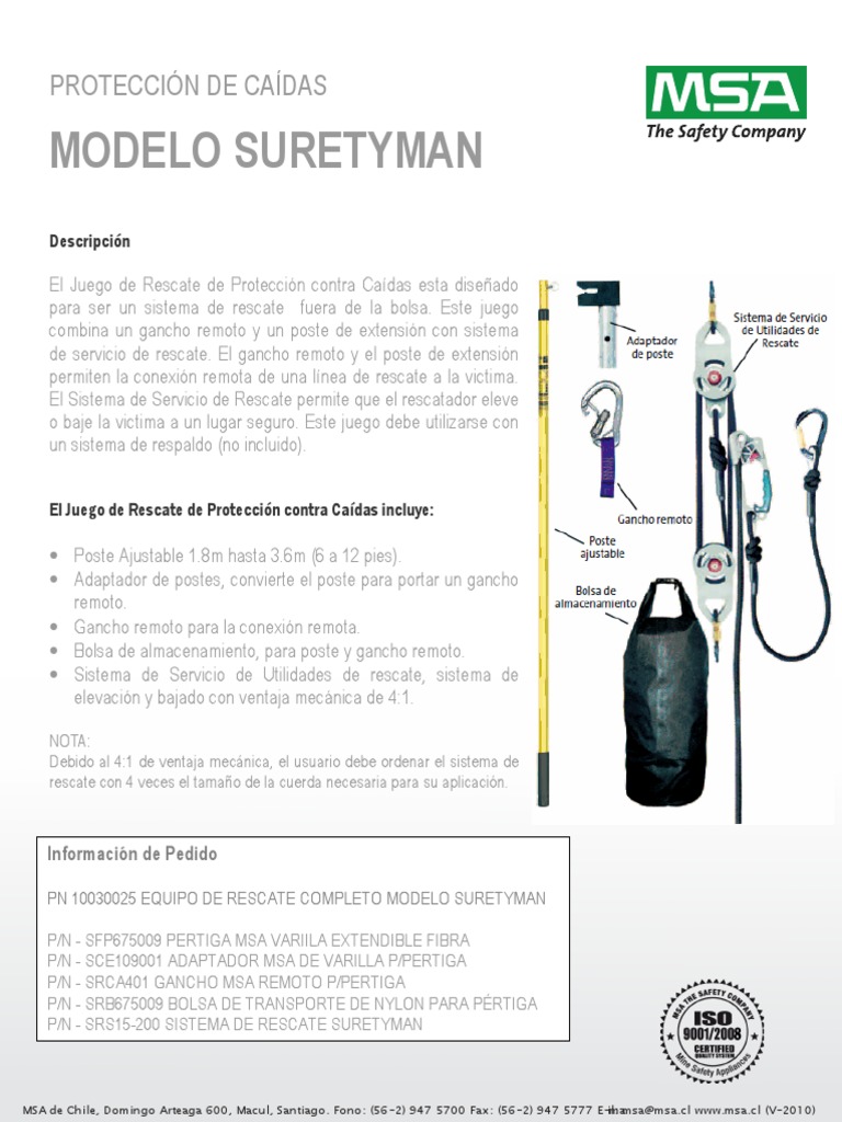 Kit de Rescate Suretyman MSA | PDF | Informática | Tecnología
