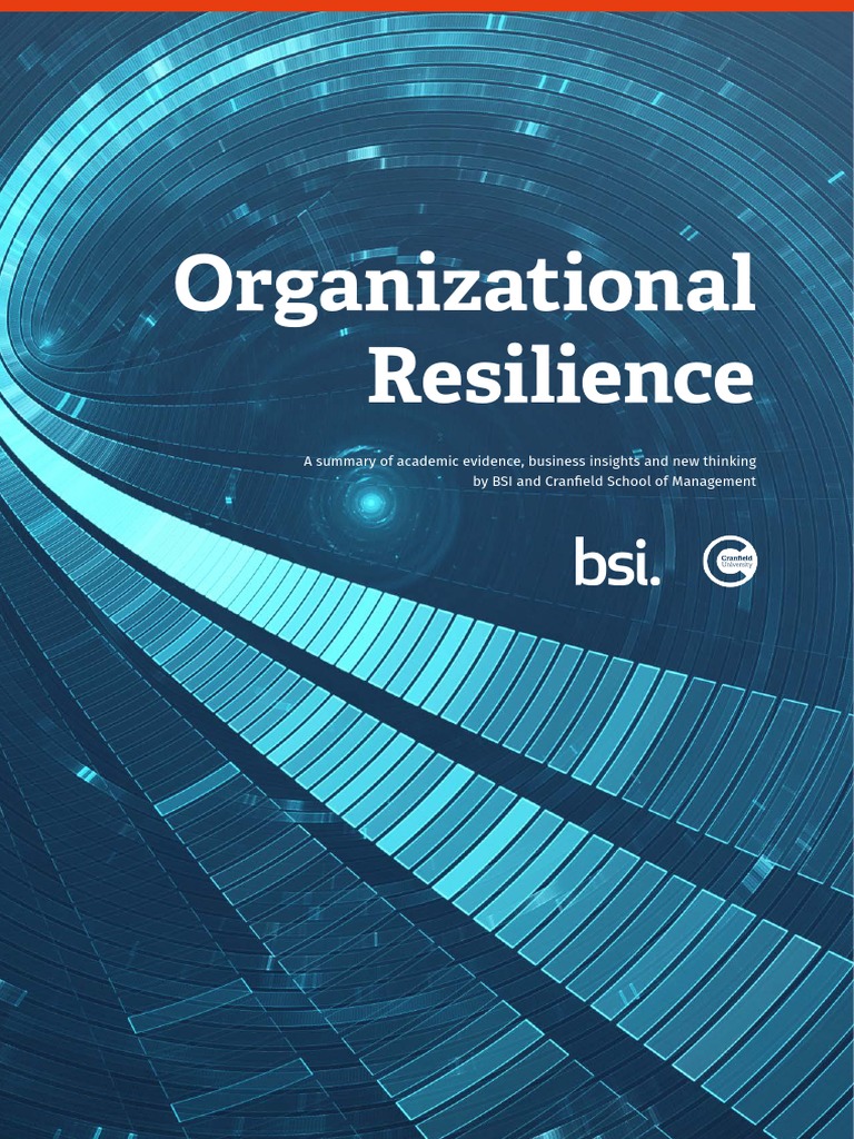 Organizational Resilience Cranfield Research Report Pdf
