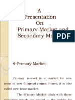 Primary Market & Secondary Market