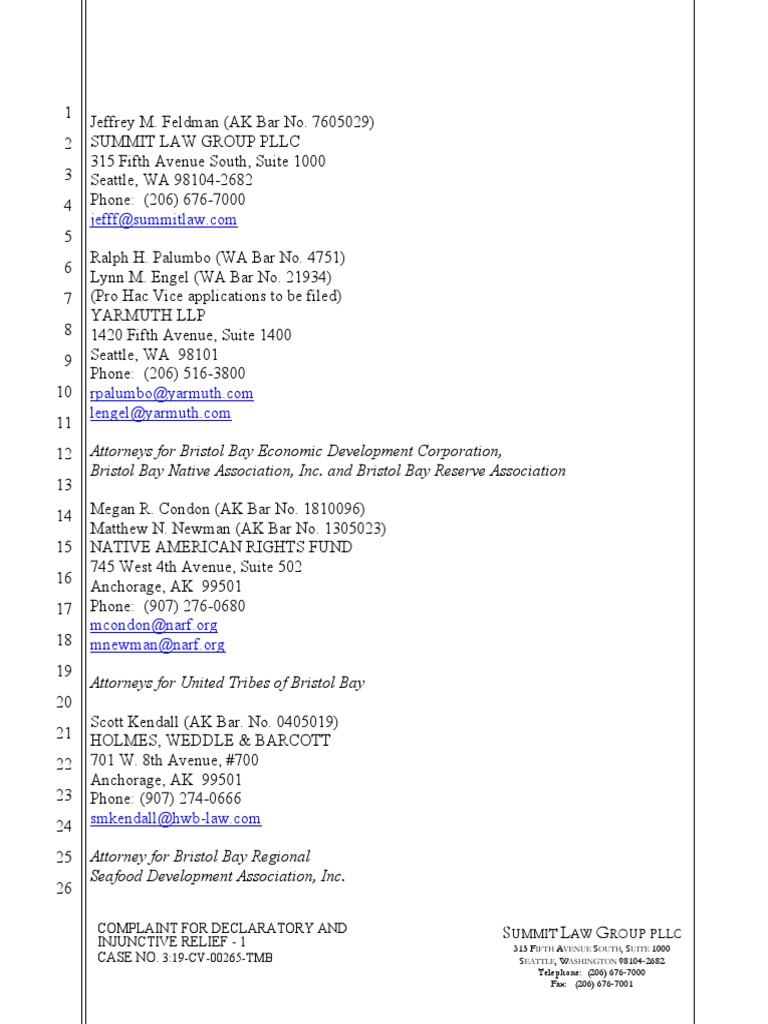 Complaint For Declaratory and Injunctive Relief FINAL | PDF | United ...