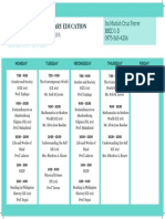 Blue Simple Class Schedule