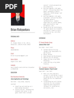 Brian Rickyantara: Personal Info Experience