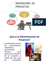 Administración de Proyectos