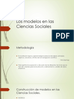 Los Modelos en Las Ciencias Sociales