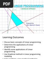 A Modular Approach: Prepared by Mrs. Marivic R. Rosini