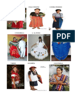 Trajes Tipicos de Los de Partamentos de Guateamala