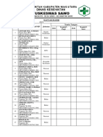 Daftar Hadir PKM SAwo Juni