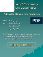 Economía Del Bienestar y Eficiencia Económica: Rmts Rmts