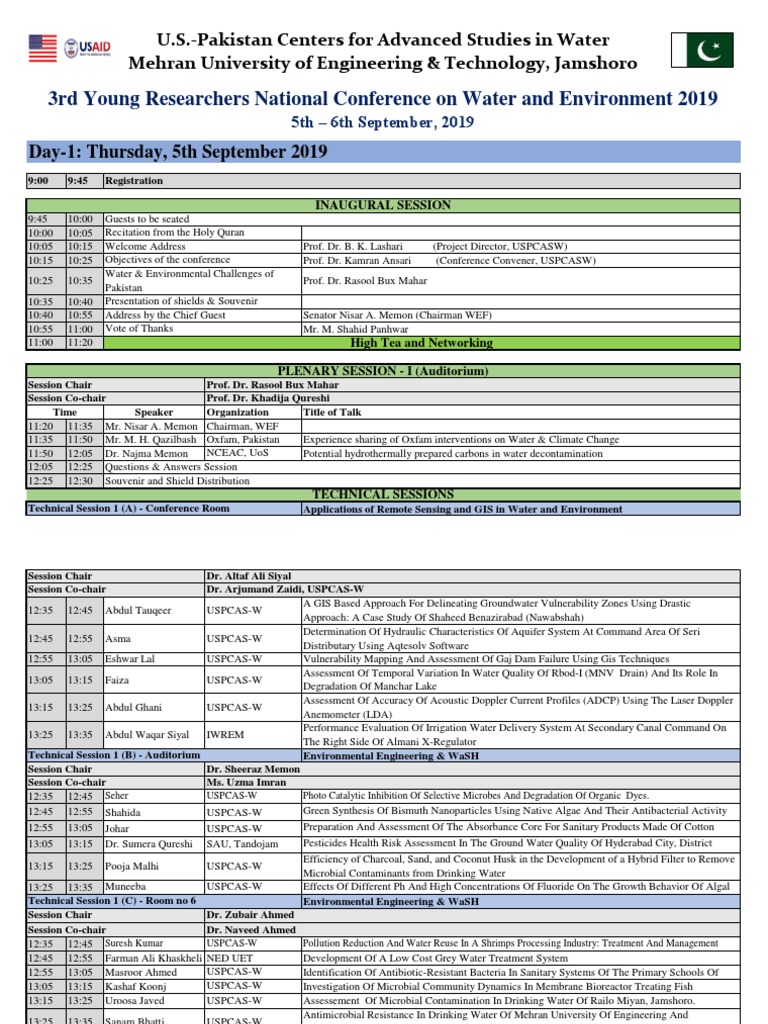 NCWE 2019 Conference Schedule PDF Drinking Water Water Treatment