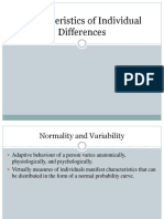 Characteristics of Individual Differences