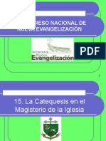 La Catequesis en El Magisterio de La Iglesia