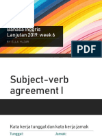 Subject Verb Agreement 