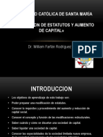 Modificacion de Estatutos y Aumento de Capital