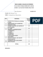 Evaluation Format