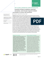 An Essential Oil Blend Modulates Important Inflammation and Immune Response Related Biomarkers in Human Cell Cocultures