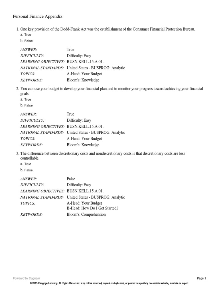 Personal Finance Appendix | PDF | Credit Card | Stocks