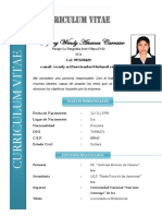 Curriculum Vitae Estefany Wendy Añanca Carrasco