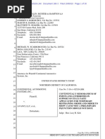19-10-08 Continental Memo ISO Motion For TRO Against Avanci Et Al.
