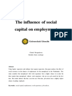 The Influence of Socia Capital On Employment PDF