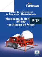 Manual HV 750 Pesaje