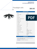 Alert II 2 Light Floodlight With Sensor in Black