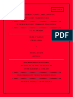 Defence-Memorial Format