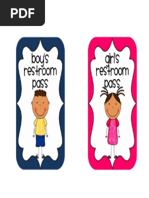 restroom pass