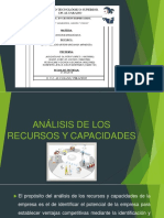 Análisis de Los Recursos y Capacidades