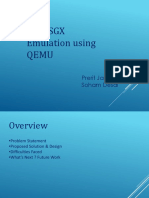 Intel SGX Emulation Using Qemu: Prerit Jain Soham Desai