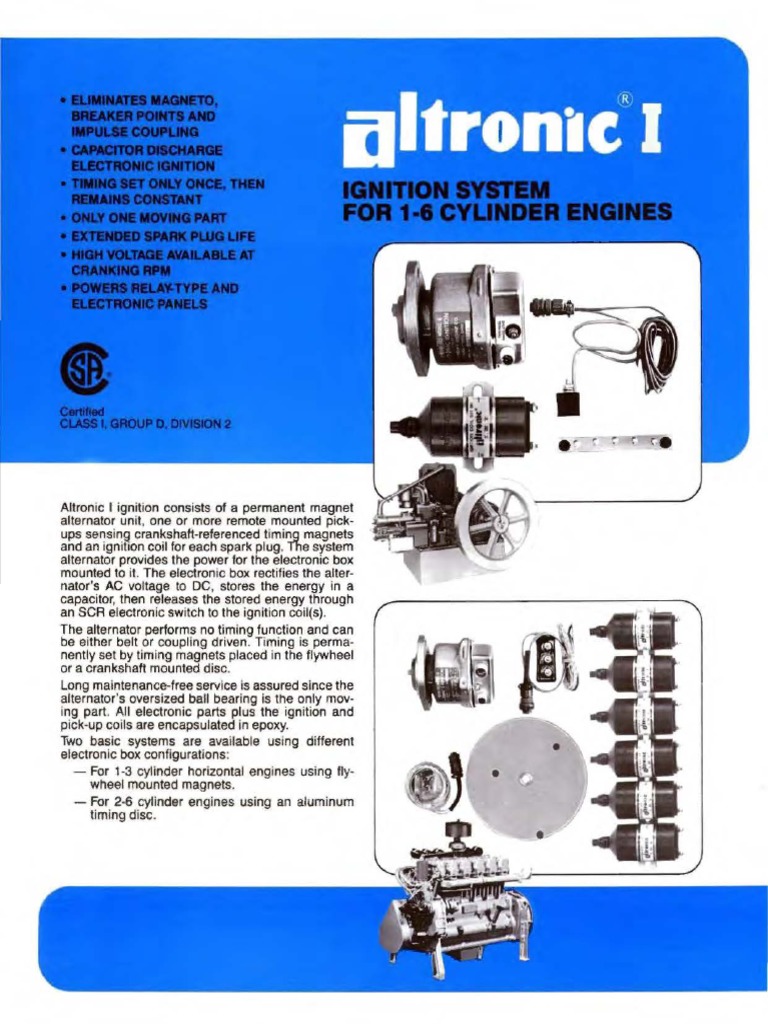 Altronics A1 BLLTN 08-1990 PDF | PDF | Ignition System | Rotating Machines