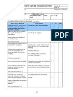 CALIDAD Lista de Chequeo Auditoria Proceso Logistica DIC2011