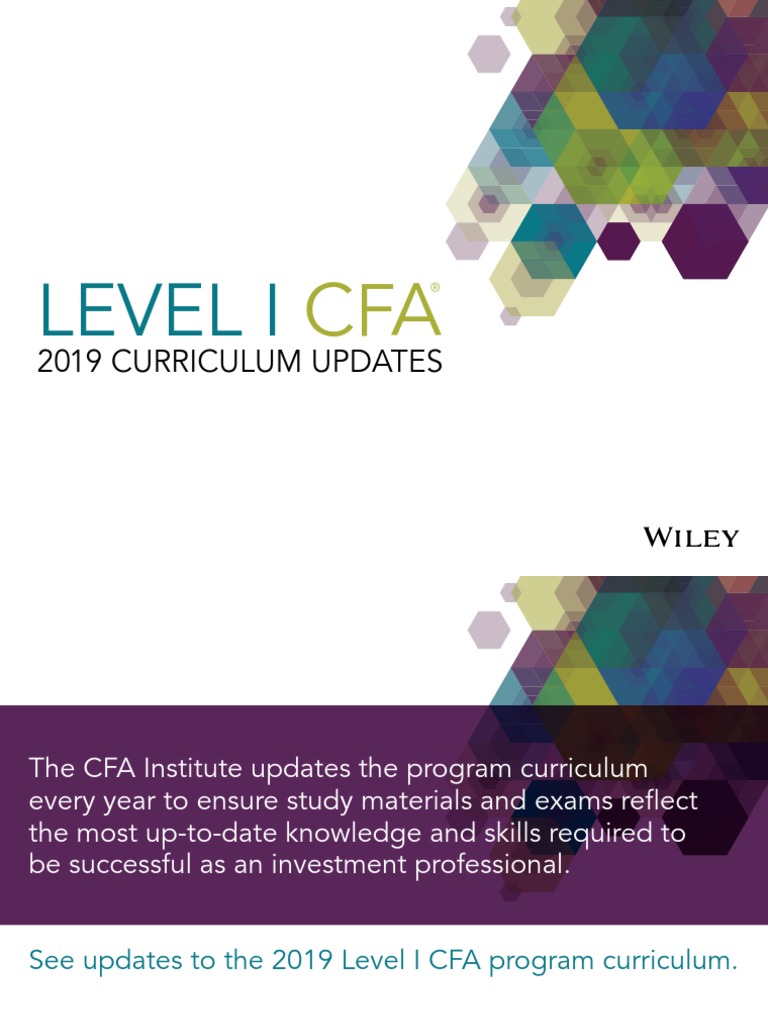 DA4437-CFA Level1 2019 Curriculum Updates PDF | PDF | Monetary Policy ...