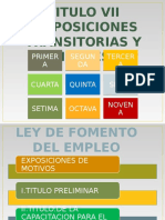 Disposiciones Transitorias