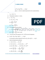 MATHONGO - FORMULA SHEET - Binomial Theorem: A C A N C A X C X C A X