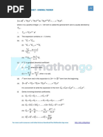 MATHONGO - FORMULA SHEET - Binomial Theorem: A C A N C A X C X C A X