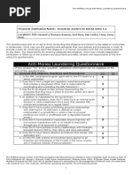 Formulario Wolfsberg