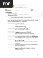 Mastery Exam - Math 8 - Ines