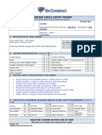 Confine Space Entry Permit