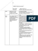 Planificación Semana 1 de Octubre 2019