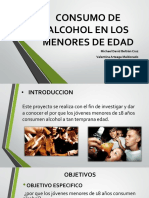 Consumo de Alcohol en Los Menores de Edad